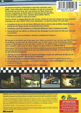 Crazy Taxi 3 High Roller (USA) box cover back